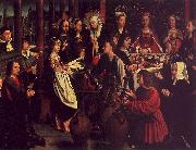 Gerard David The Marriage Feast at Cana Sweden oil painting reproduction